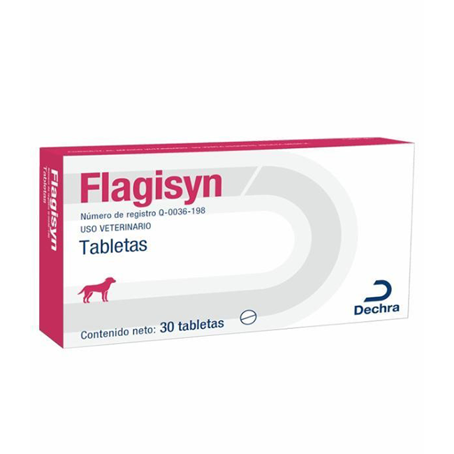 Flagysin Caja 30 tabletas - Dechra Flagysin Caja 30 tabletas - Dechra